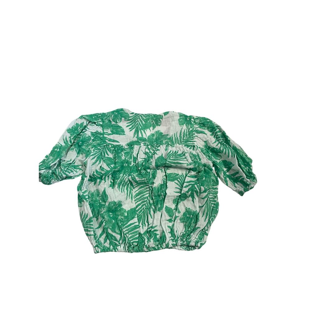 Felicite Apparel, Peasant Top, Green NWT Size: 2 - Picture 4 of 6